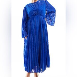 ASOS Vibrant Blue Long Sleeve Dress